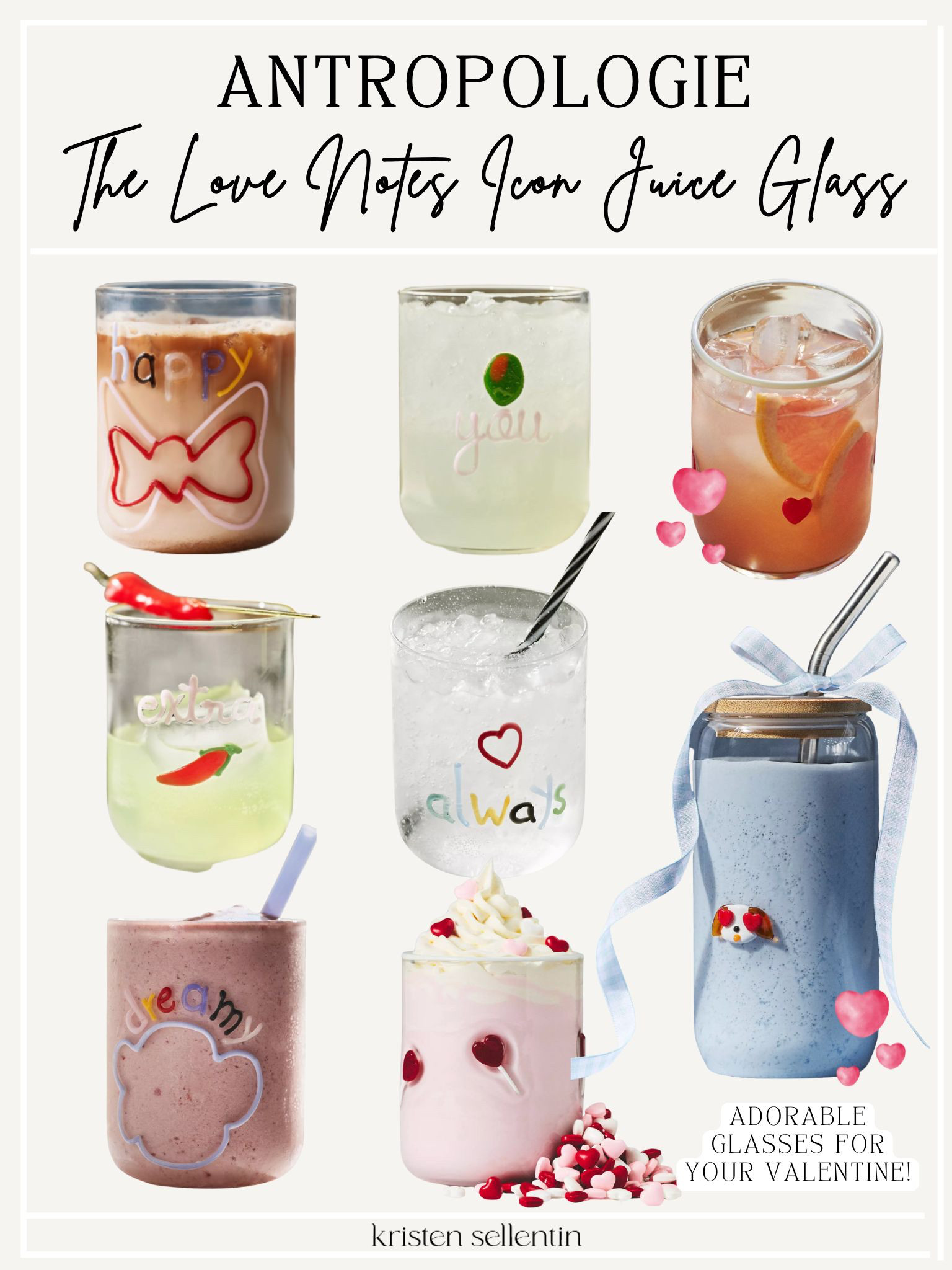 The Love Nots Icon Juice Glasses @ Anthropologie. Selling out quickly! 

 

#LTKSeasonal #LTKHome #LTKFindsUnder50