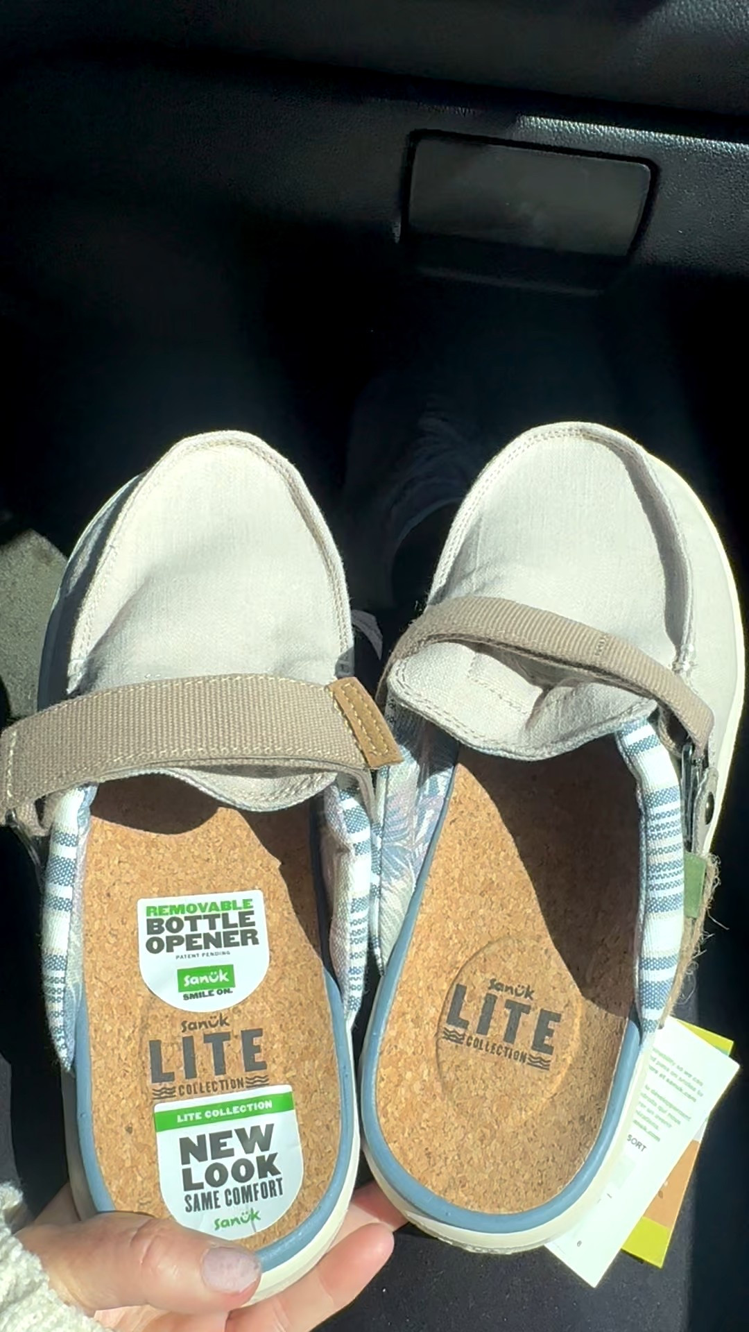 Men’s beach shoes! Sanuk slip ons-velcro with bottle opener. My hubby won’t wear flip flops, so he’s happy to have found this pair since his old ones are getting ratty. #mensshoes #mensvacationoutfit @Zappos 

#LTKTravel #LTKOver40 #LTKMens