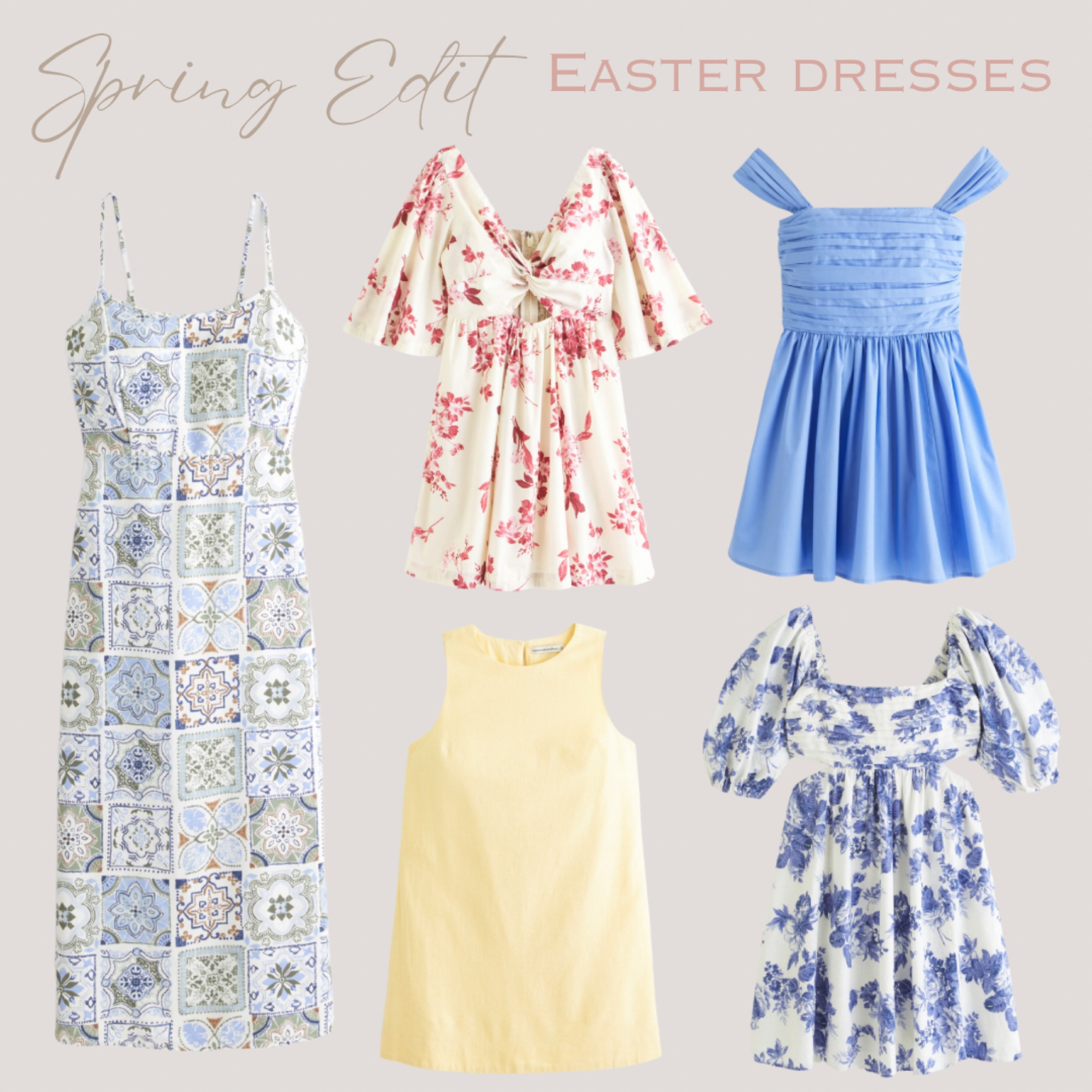 Spring Dress Edit - Easter dresses 




#easterdresses #easterlooks #liketkit 

#LTKstyletip #LTKSeasonal
