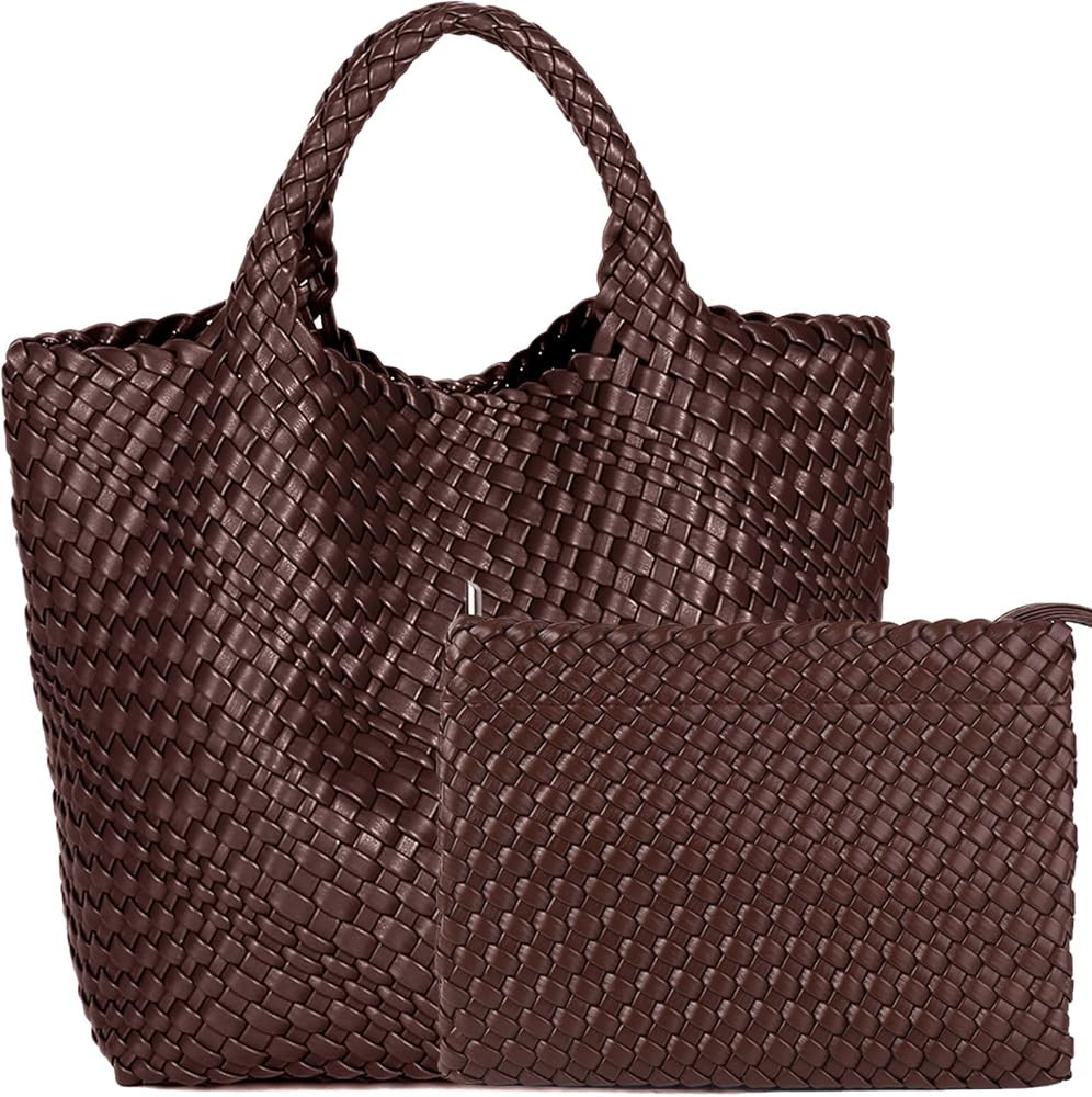 Fashion Woven Bag Shopper Bag Travel Handbags and Purses Women Tote Bag Large Capacity Shoulder B... | Amazon (CA)