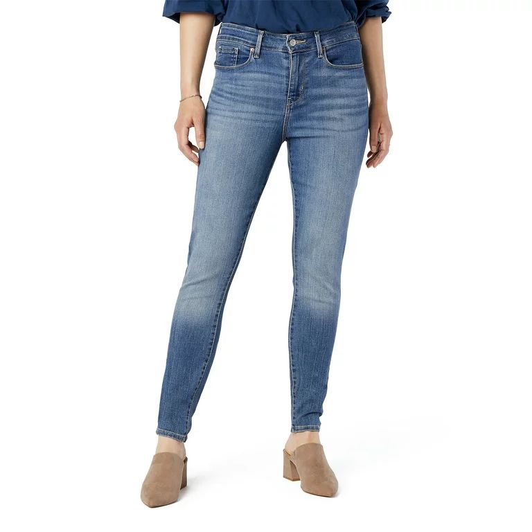 Signature by Levi Strauss & Co. Women's and Women's Plus Mid Rise Skinny Jeans - Walmart.com | Walmart (US)