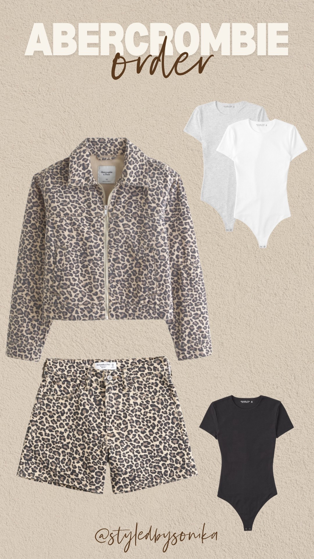 Abercrombie sale
Leopard denim jacket
Leopard print denim shorts
Bodysuit basics


#LTKFindsUnder100 #LTKFindsUnder50 #LTKSaleAlert