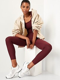 High-Waisted PowerSoft 7/8 Leggings | Old Navy (US)