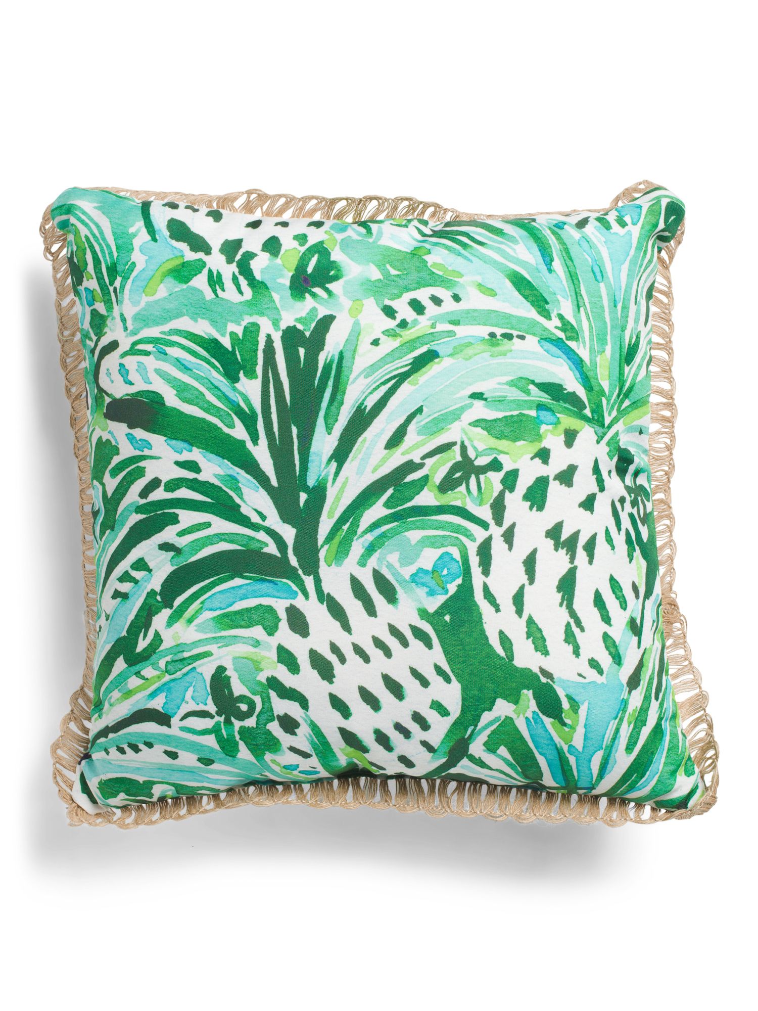 18x18 Outdoor Tropical Palms Reversible Pillow | TJ Maxx