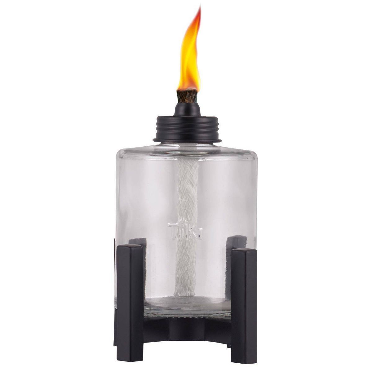 TIKI Elevated Tall Glass Tabletop Outdoor Torch | Target