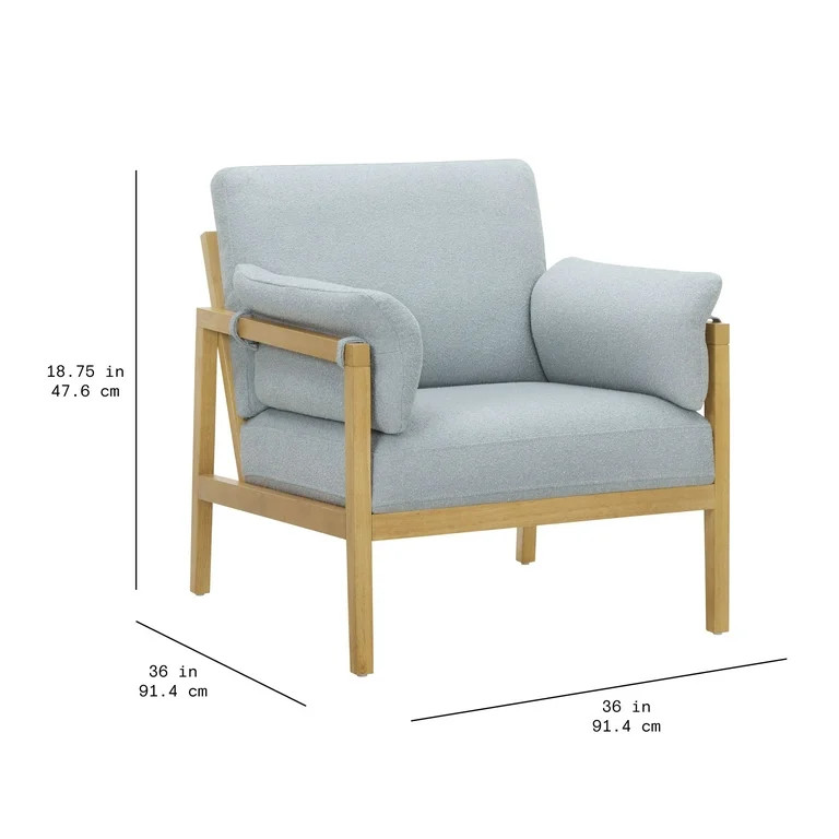 Beautiful Wrap Me Up Accent Chair With Removable Cushions by Drew, Cornflower Blue | Walmart (US)