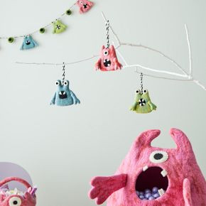Felt Monster Ornaments | West Elm (US)