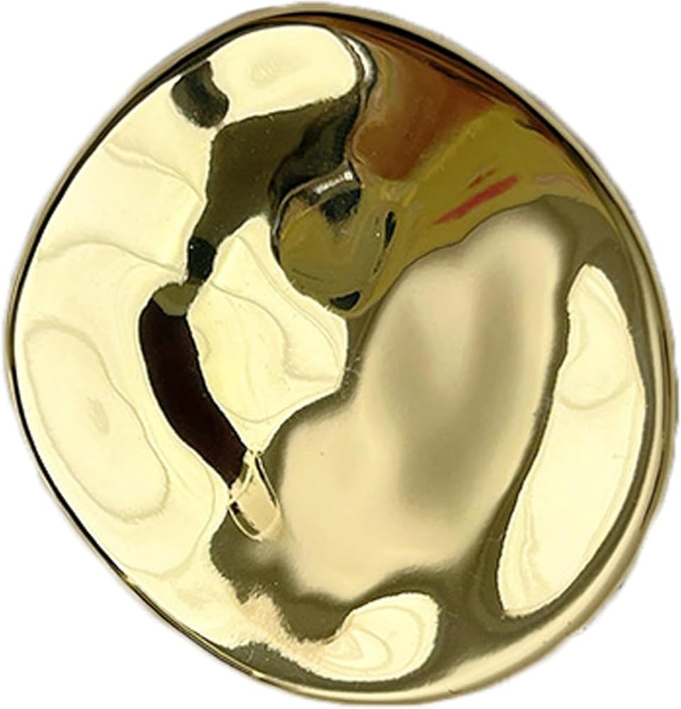 Geometric Brooch for Women Gold Silver Metal Brooch Pins Chunky Irregular Round Lapel Pin Coat Sw... | Amazon (US)