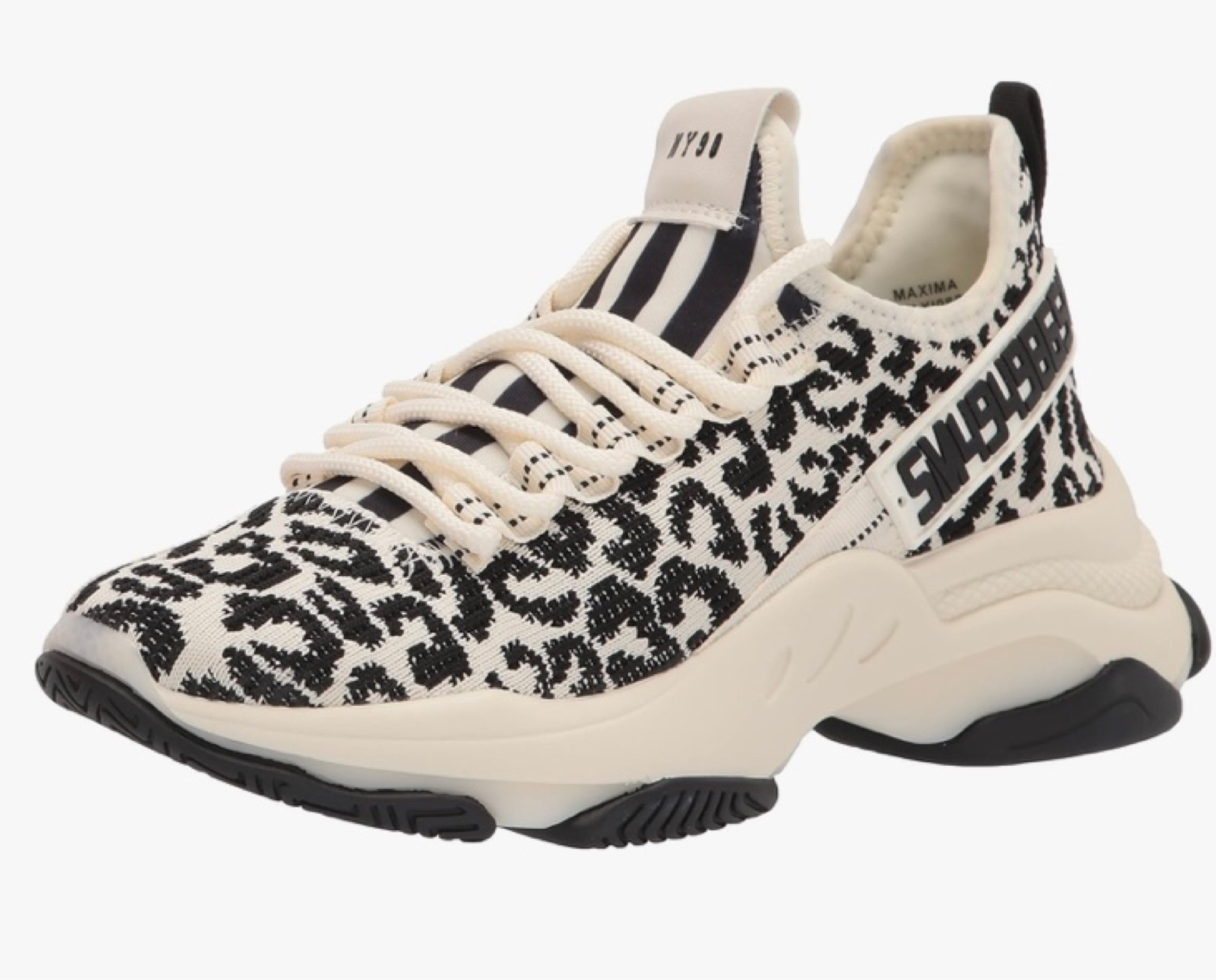 Steve Madden Maxima Sneakers voor dames, denim strass, 38 EU