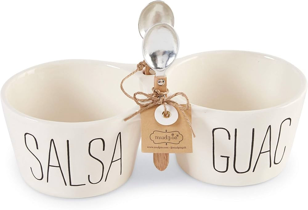 Mud Pie Salsa & Guacamole Double Dip Set | Amazon (US)