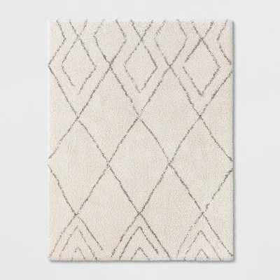 Diamond Patterned Shag Woven Rug - Project 62 | Target