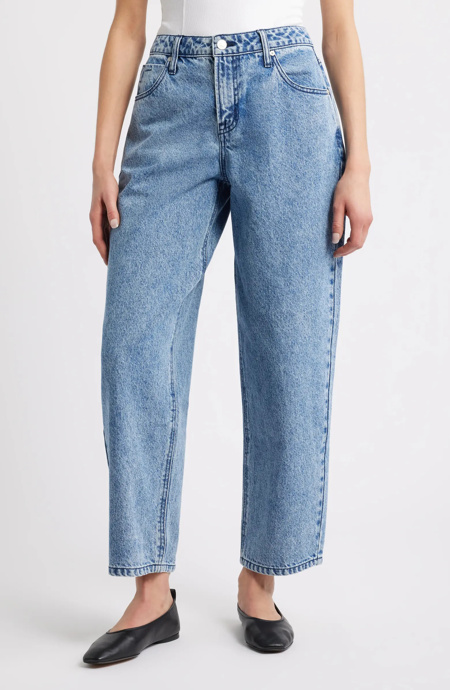 High Waist Crescent Leg Jeans | Nordstrom