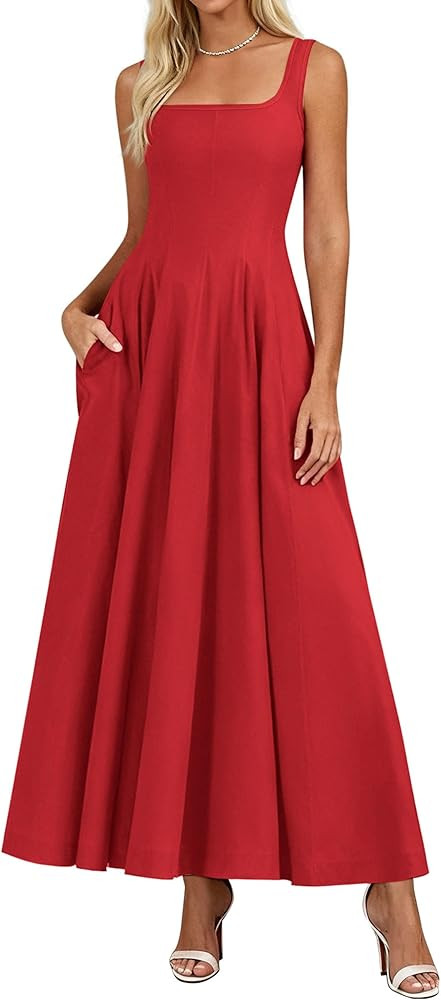 PRETTYGARDEN Cocktail Dresses for Women Formal 2026 Summer Sleeveless A Line Long Flowy Spring We... | Amazon (US)