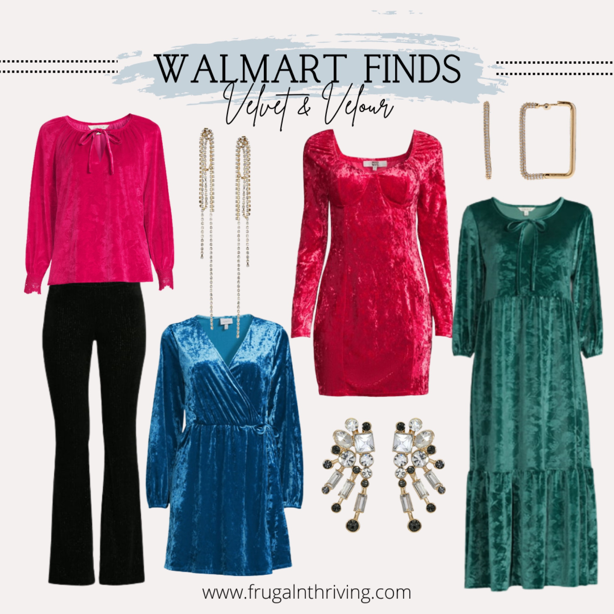Luxury for less! Shop velvet and velour holiday looks from Walmart

#ad
#Walmart
#WalmartFashion

#LTKstyletip #LTKSeasonal #LTKHoliday