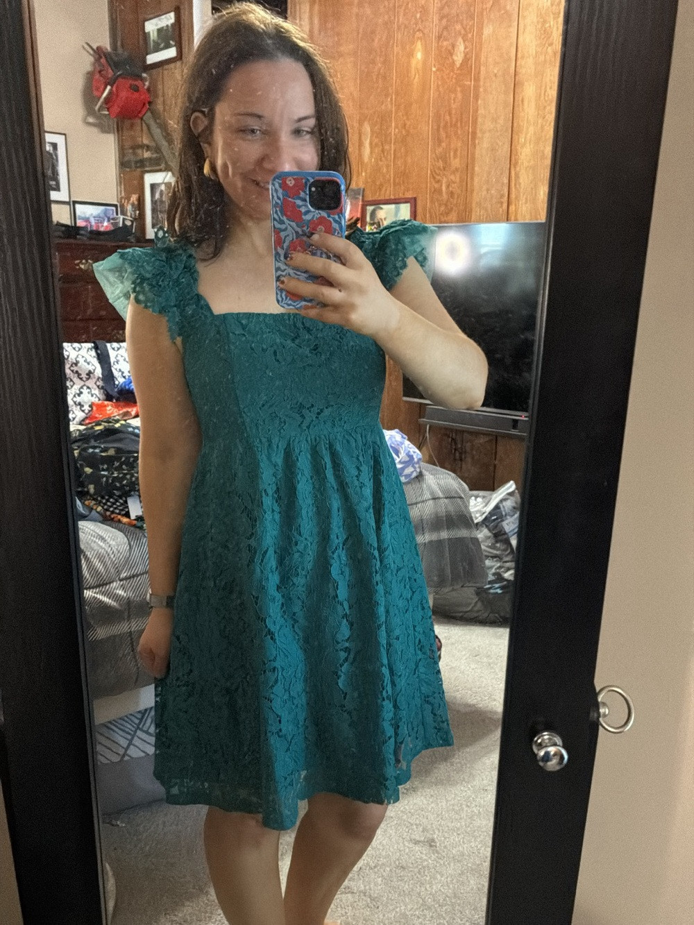 NWT Exlura teal lace dress | Poshmark