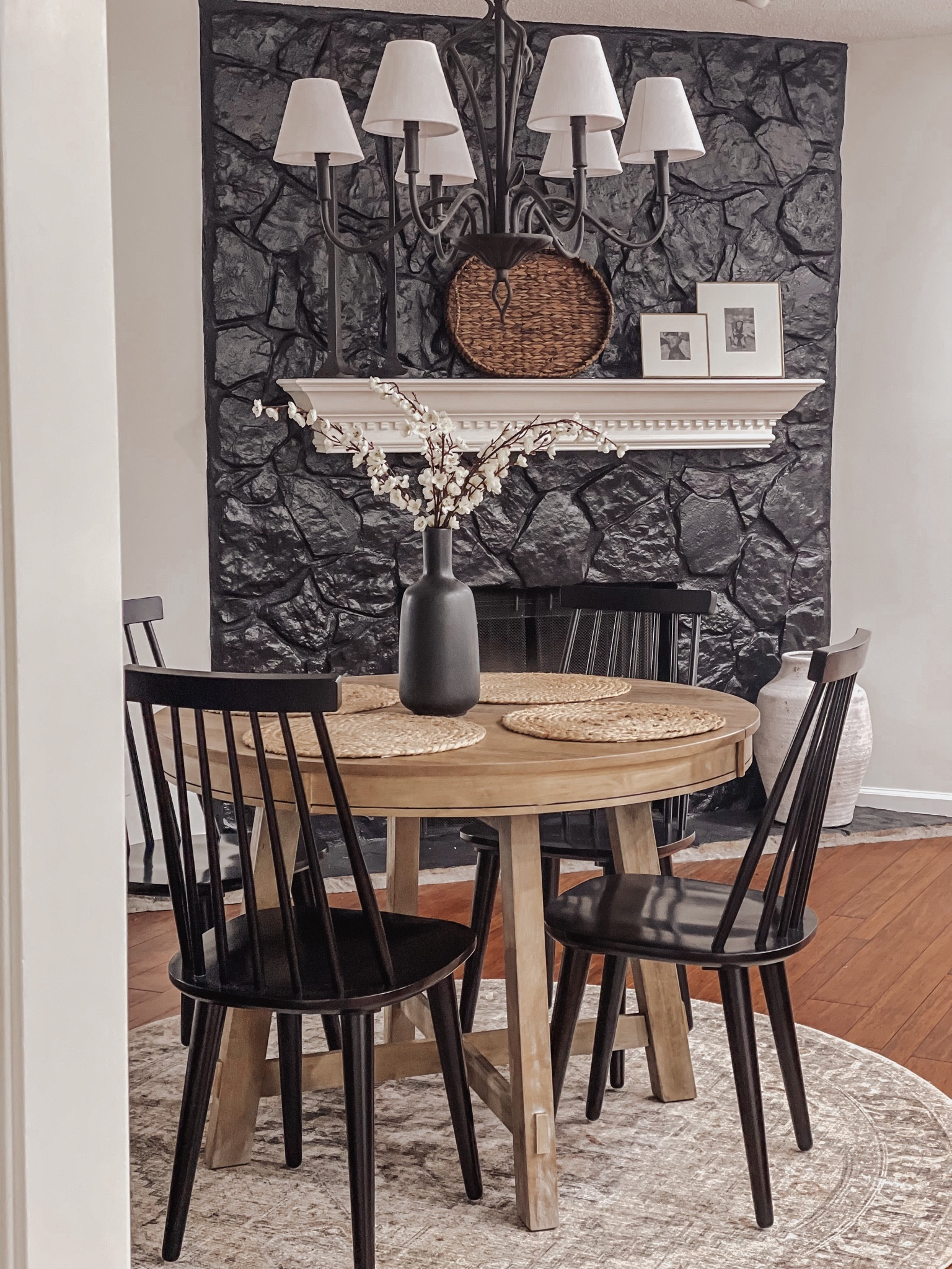 4 piece dinning chairs are on sale! $239 the black is such a statement

Amazon home - amazon find - amazon sale - black dining chairs - spindle chairs - dining chairs - dining room 

#LTKhome #LTKsalealert #LTKCyberWeek
