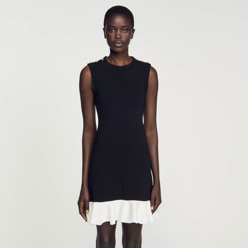 Cropped two-tone dress | Sandro US | Sandro-Paris US
