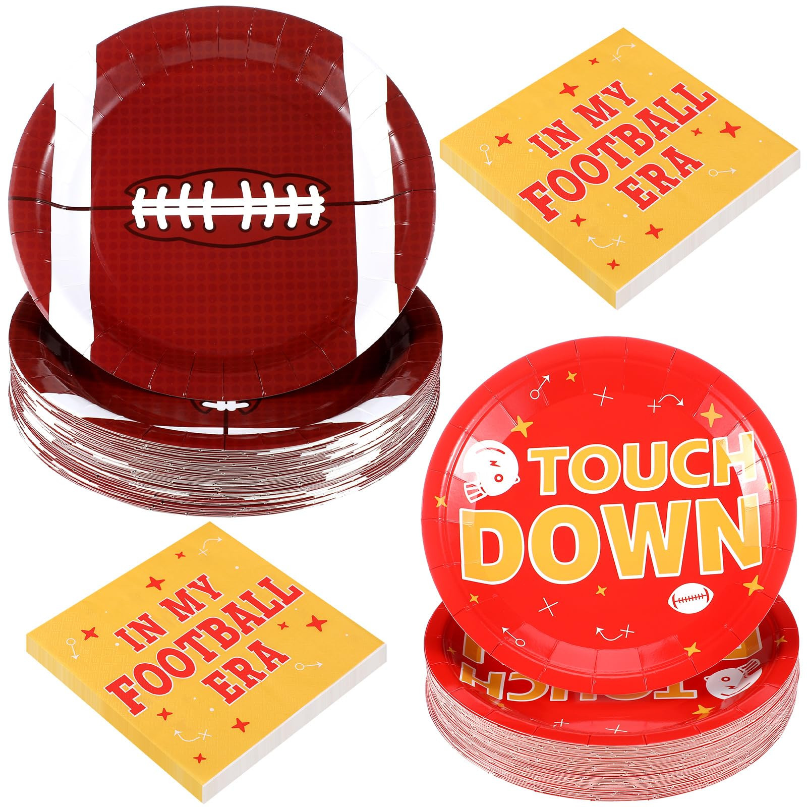 150 Pcs Football Party Supplies Tableware Set Football Birthday Party Decorations Includes Plates... | Amazon (US)
