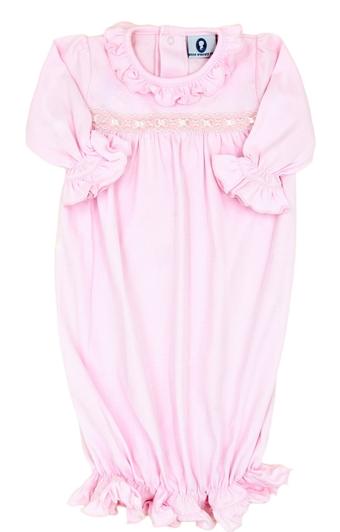 ON Sale-pima Cotton Princess Gown-clara Pink Gown-coming Home Outfit-take Home Outfit-ready to Sh... | Etsy (US)