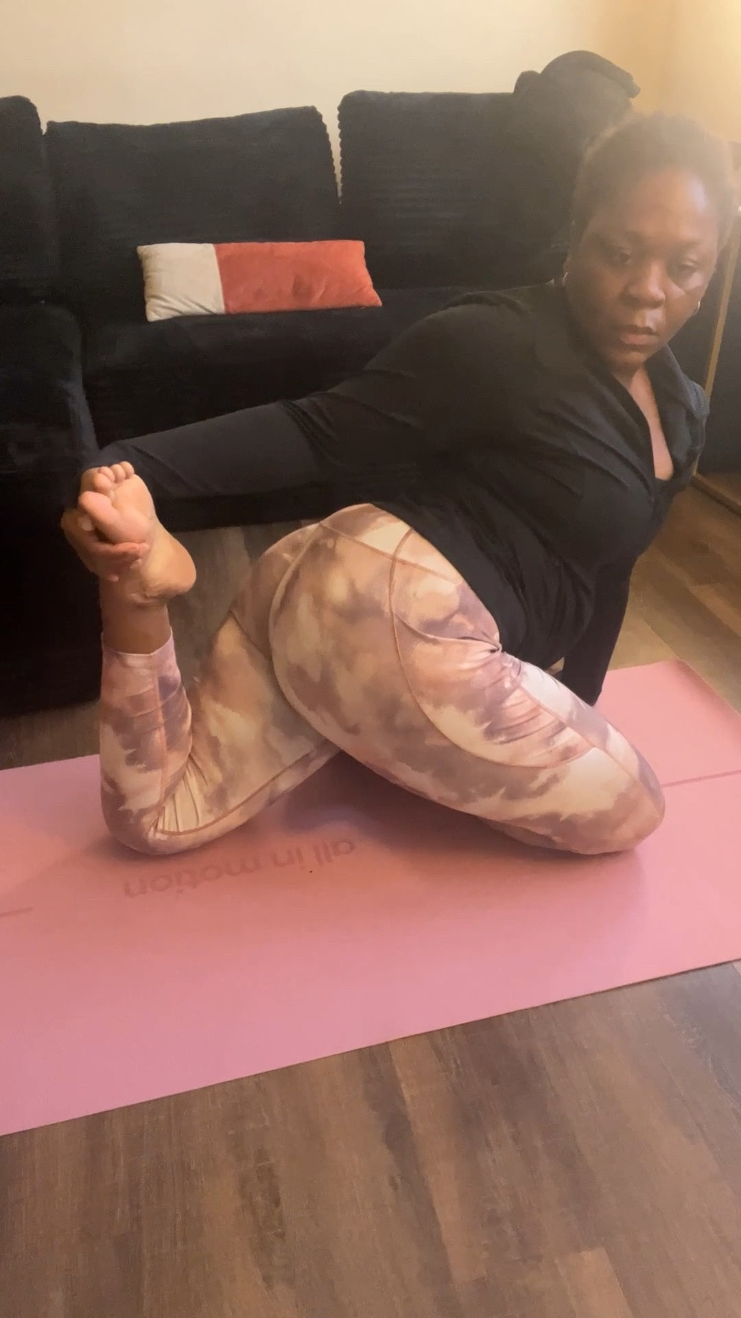 One of my favorite yoga poses to date. The pigeon pose 🧘🏿‍♀️

#LTKfitnessgoals #LTKdayinmylife #LTKgrwm