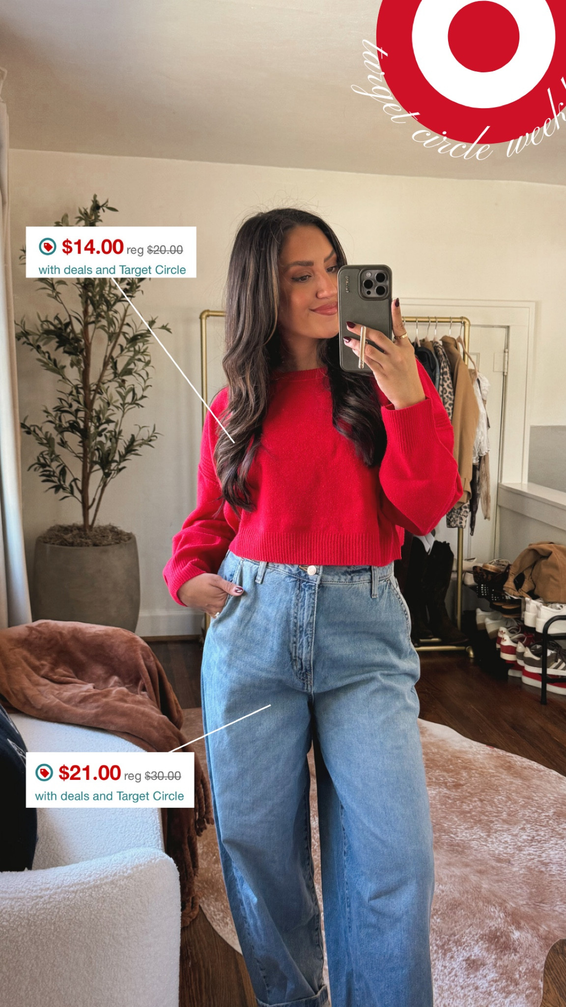 Sweater- medium (sized up)
Jeans- 6 (I’d size down one)

#LTKFindsUnder100 #LTKStyleTip