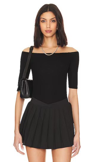 Michael Lauren Carleton Off Shoulder Top in Black. | Revolve Clothing (Global)