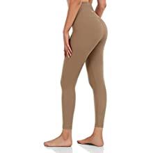 HeyNuts Pure&Plain 7/8 Athletic Leggings for Women Tummy Control Yoga Pants 25'' | Amazon (US)