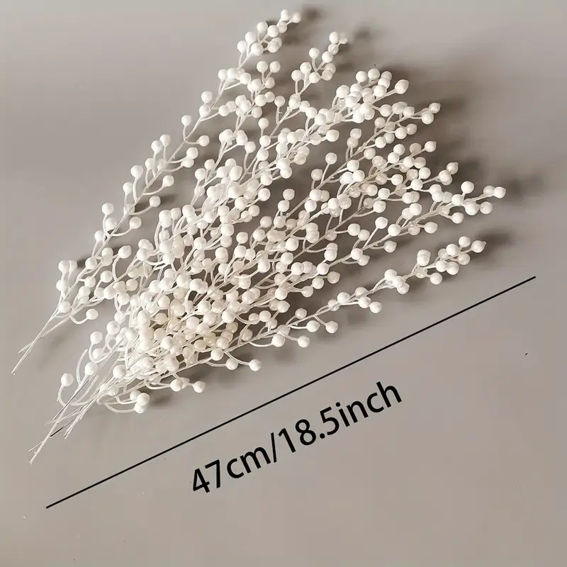 10-pack 10-Pack Artificial Pearl Berry Stems for Christmas Tree & Wreath Decorations, Plastic Win... | Temu Affiliate Program