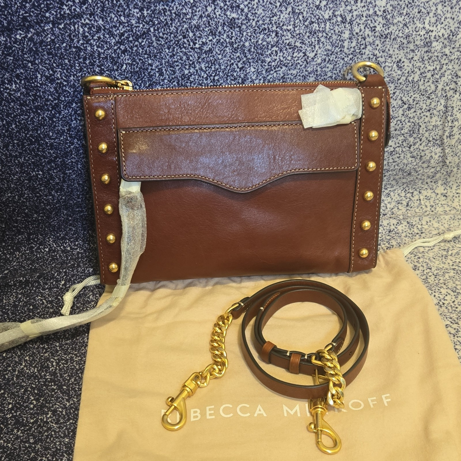 Rebecca Minkoff MAB Studs Crossbody W Dust Bag NEW | eBay AU