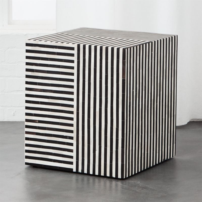 Taylor Bone Inlay Side Table + Reviews | CB2 | CB2