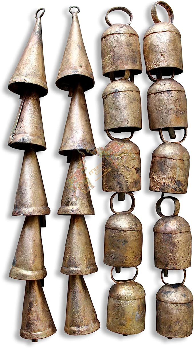 Mango Gifts Handmade Rustic Iron Bells 2.75" H 20 Pieces Set | Amazon (US)