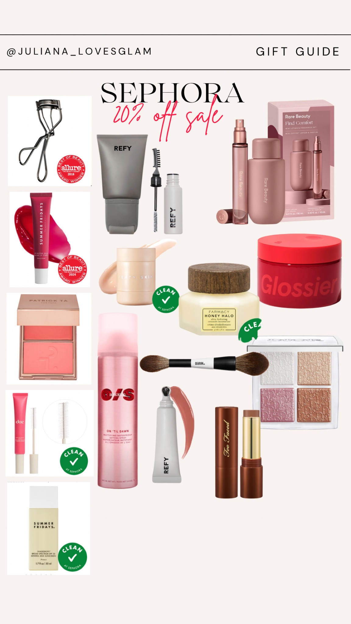 Sephora 20% off one purchase with code “HAVEITALL” 20% off fragrances and 30% off Sephora collection 

Gifts ideas, fragrance, gifts for him, sephora sale, beauty favorites 

#LTKSaleAlert #LTKHoliday #LTKGiftGuide
