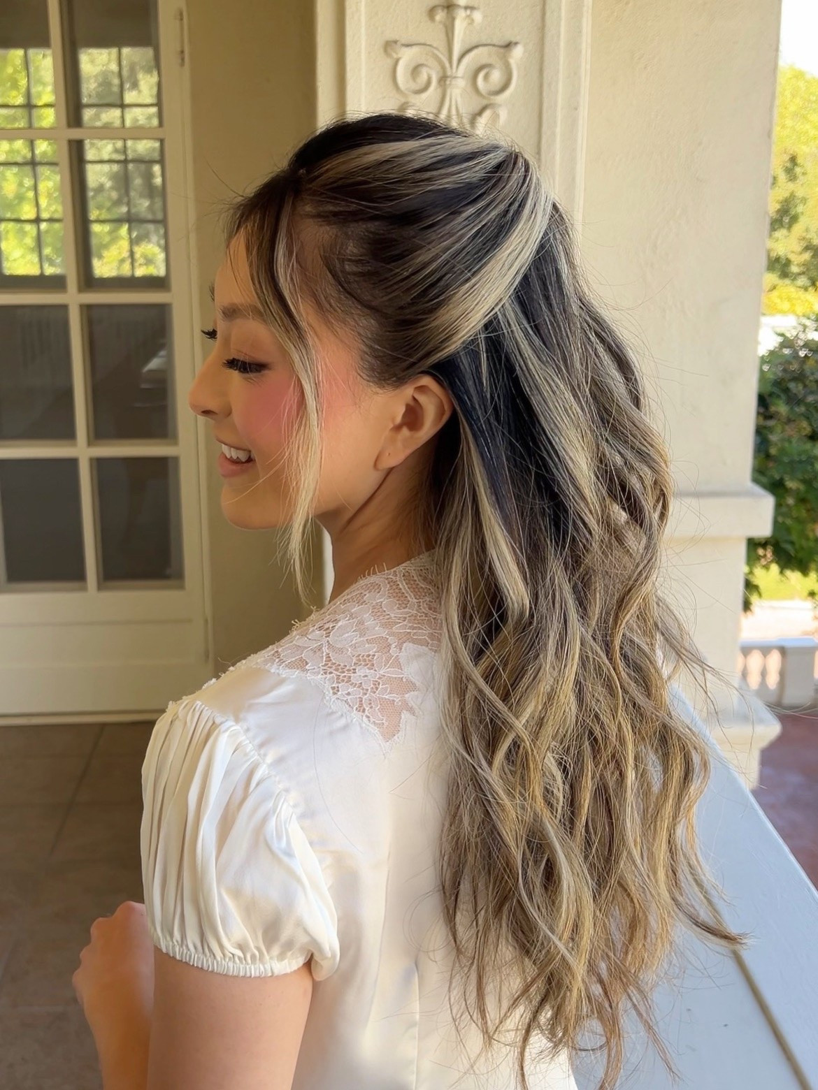 Styling essentials for this half up bridal hairstyle!

Hot tools:
Dyson blow dryer
GHD soft curl iron
GHD flat iron

Styling products:
Bumble & bumble 
R + Co
Verb

#LTKBeauty #LTKWedding #LTKgrwm