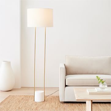 Industrial Outline Floor Lamp (67&quot;) | West Elm (US)