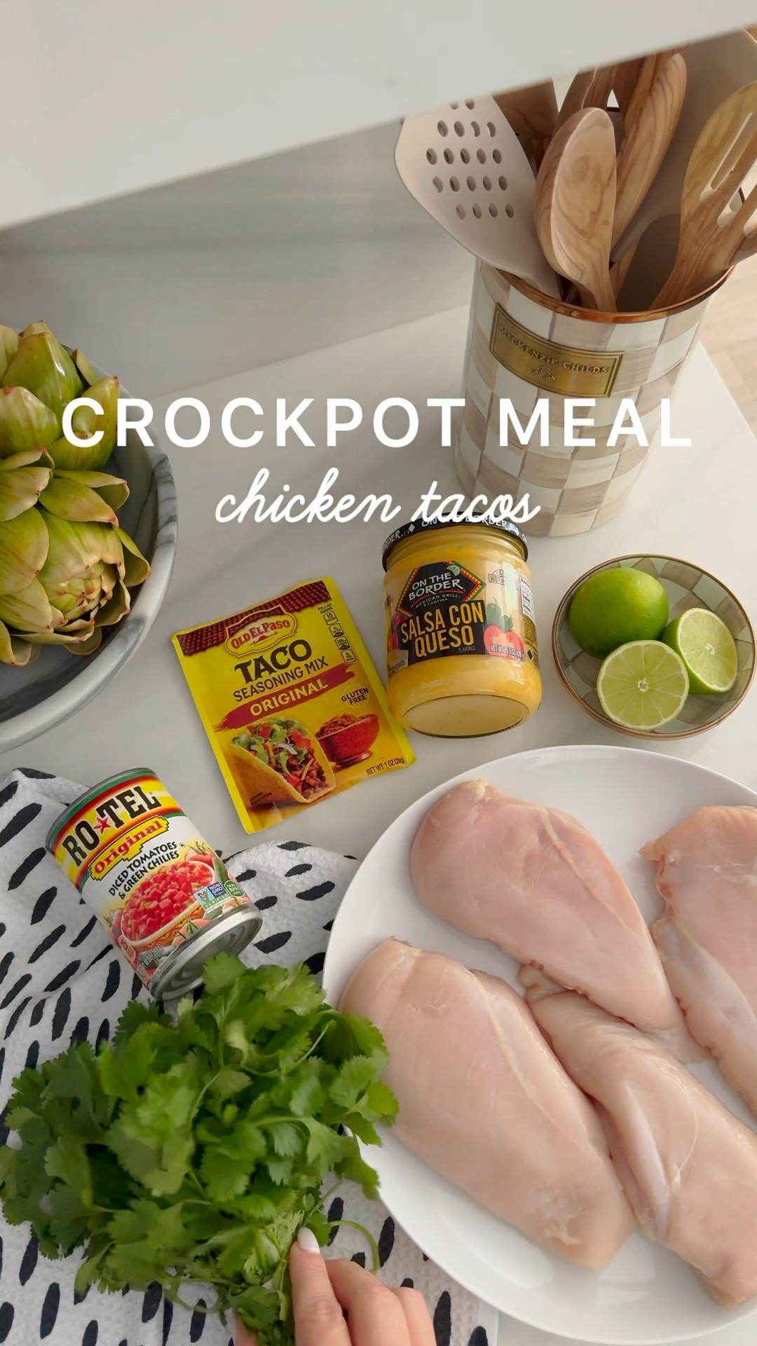 6 Ingredient Crockpot Chicken Tacos 🌮 

Full recipe is on my website www.Kristensellentin.com 

Linking my crockpot and all the ingredients 

#LTKHome #LTKFamily