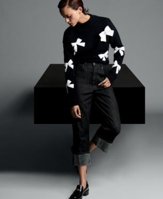 Women’s All-Over Bow Appliqué Sweater | Macy's