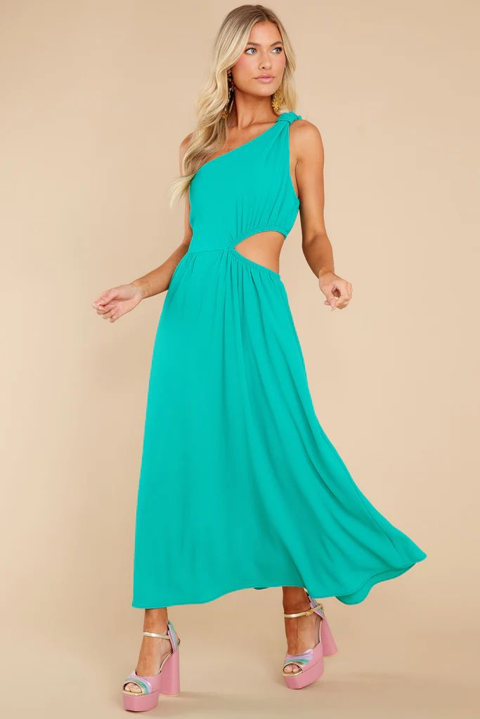 Lovely Dances Turquoise Maxi Dress | Red Dress 