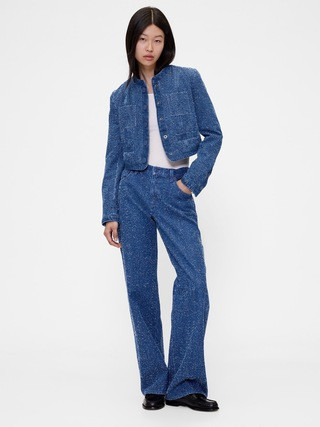 GapStudio Low Rise Denim Tweed Loose Jeans | Gap (US)