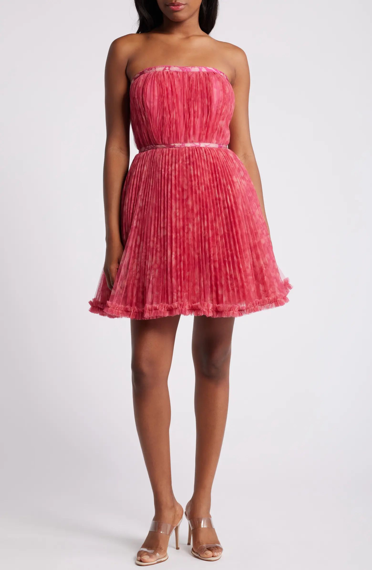 Hutch Pleated Strapless Minidress | Nordstrom | Nordstrom