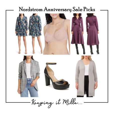 Nordstrom Anniversary Sale cutout dress full coverage bra, midi dress, plaid blazer, ankle strap platforms long cardigan.

#LTKunder100 #LTKxNSale #LTKsalealert