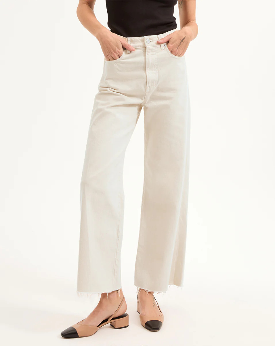 Taylor Cropped Wide-Leg Jean | Veronica Beard