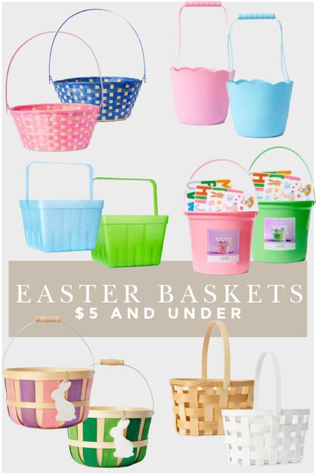 Easter baskets five dollars and under. These are great if you’re traveling out of town and you don’t want to bring them back with you.  

#EasterBaskets #Under5 #Easter #Kids #Toddlers #EasterGifts


#LTKSeasonal #LTKkids #LTKfindsunder50