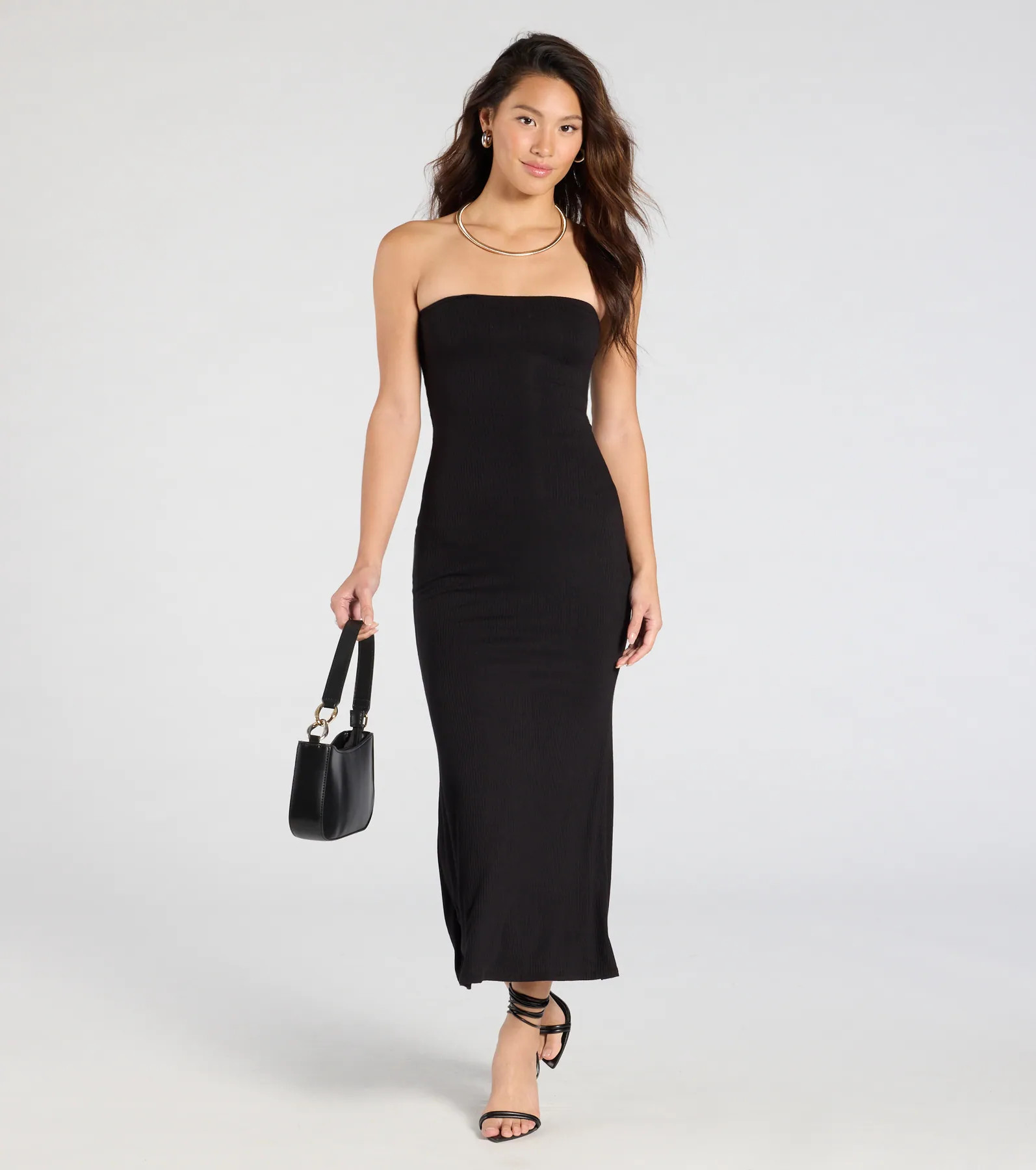 Effortless Days Strapless Bodycon Midi Dress | Windsor Stores