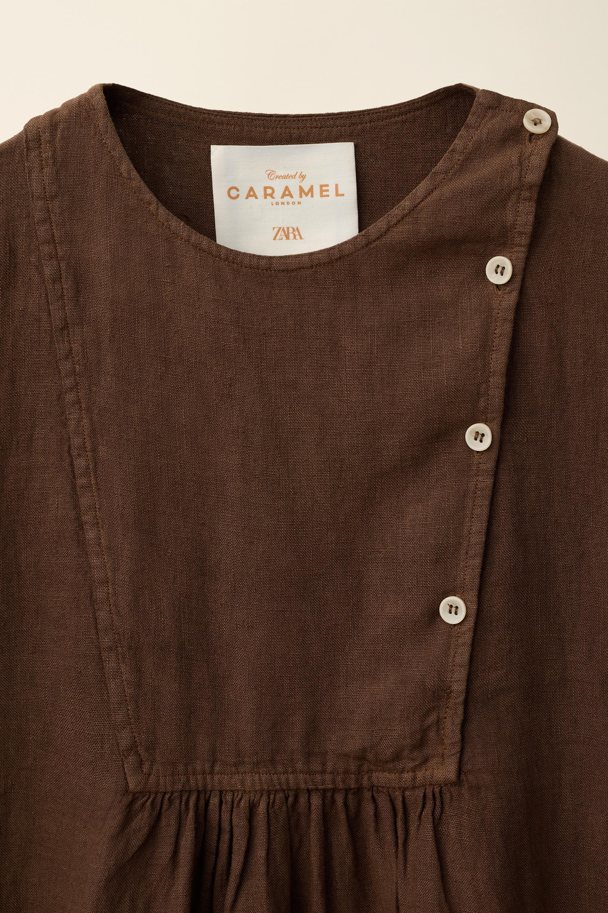 100% LINEN DRESS CREATED BY CARAMEL LONDON X ZARA | Zara FR
