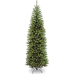 National Tree Company Artificial Slim Christmas Tree, Green, Kingswood Fir, Includes Stand, 7.5 Feet | Amazon (US)