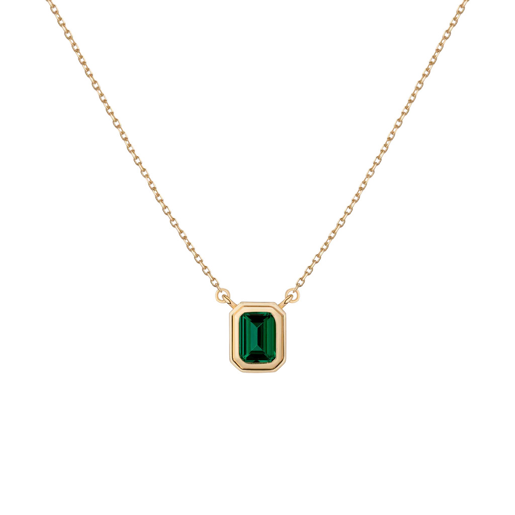 Lab Grown Emerald Heirloom Necklace | AUrate New York