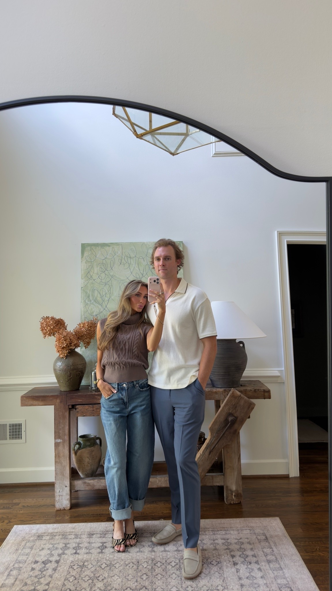 Express couples try on haul for fall! @express #dresstoexpress #expresspartner
