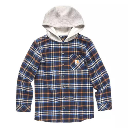 Boys' Carhartt Flannel Hooded Shirt | Scheels