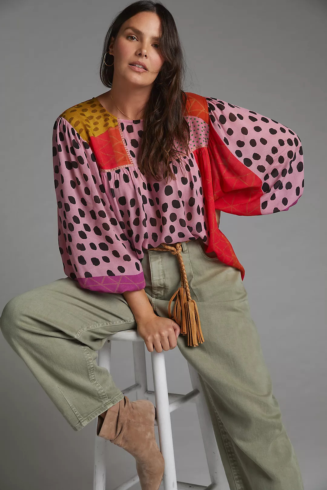 Bl-nk Miranda Peasant Blouse | Anthropologie (US)