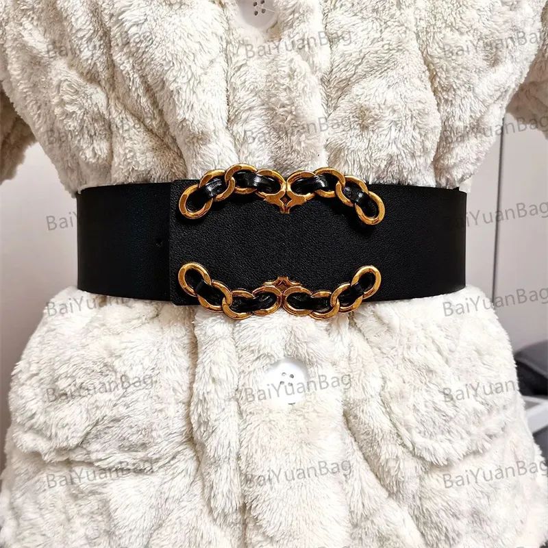 Designer Brand Belts Large Gold Buckle Leather Classic Designer Womens Dress Belt Variety Of Styl... | DHGate